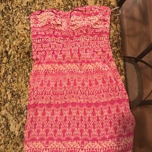Patterned ruffle dress -not Parker